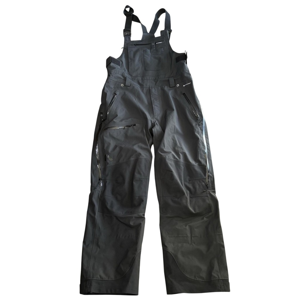Flylow Snow Bib Pants Mens Large Black Intuitive Fabrics Waterproof Ski
